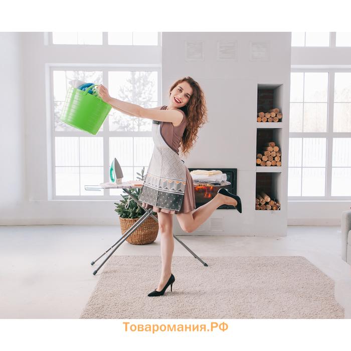 Корзина для белья мягкая, 17 л, d=33 см, h=24.5 см, ярко-зелёная