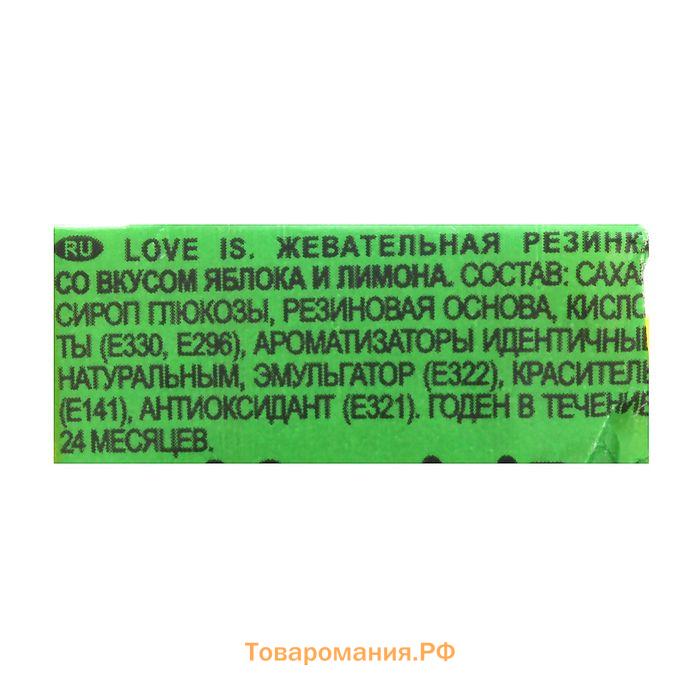 Жевательная резинка Love is "Яблоко и лимон", 4,2 г