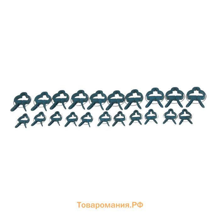 Набор для подвязки растений: прищепки большие (6.5 см) - 10 шт., прищепки малые (4.5 см) - 10 шт., Greengo