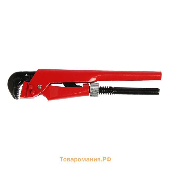 Ключ трубный рычажный ЛОМ, плоский зажим 90°, раскрытие до 20 мм, 1"