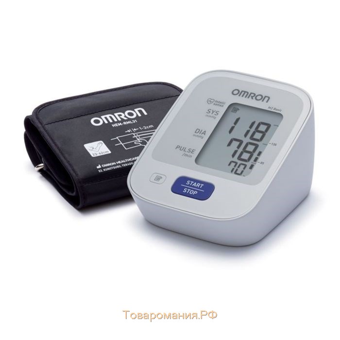 Тонометр OMRON M2 Basic HEM-7121-RU, автоматический, манжета 22-32 см, 4хАА