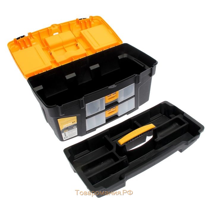 Ящик для инструментов, с двумя консолями и коробками «Уран» 21'