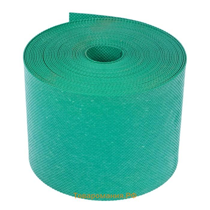 Лента бордюрная, 10 см×10 м, толщина 1.2 мм, пластиковая, зелёная, Greengo