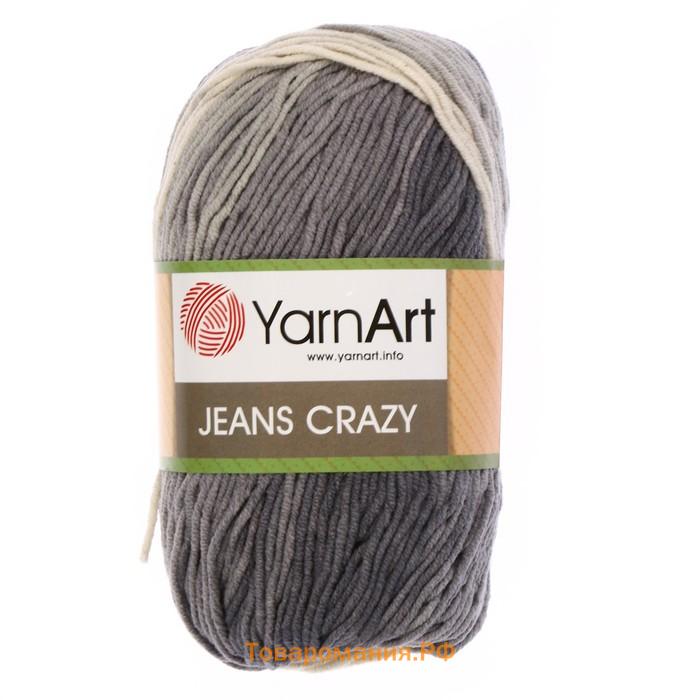 Пряжа "Jeans crazy" 55% хлопок, 45% акрил 160м/50гр (8204  принт)