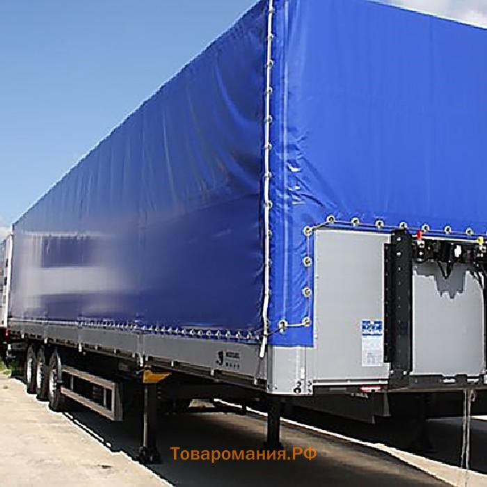 Тент защитный, 6×4 м, плотность 180 г/м², УФ, люверсы шаг 1 м, синий