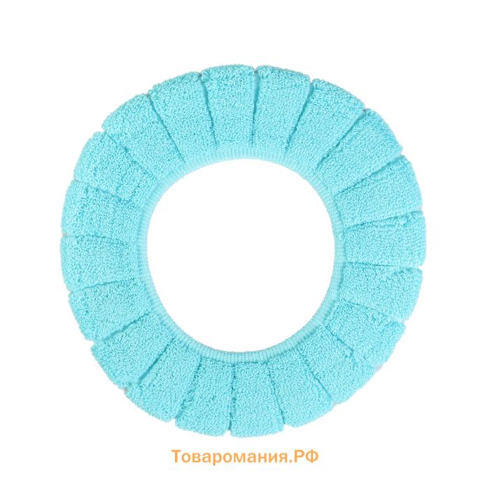 Чехол на сиденье для унитаза на резинке «Полоски», 31.5×31.5 см, 75 г, МИКС