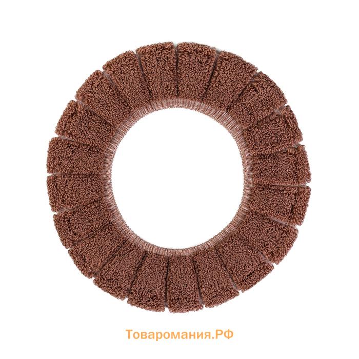 Чехол на сиденье для унитаза на резинке «Полоски», 31.5×31.5 см, 75 г, МИКС