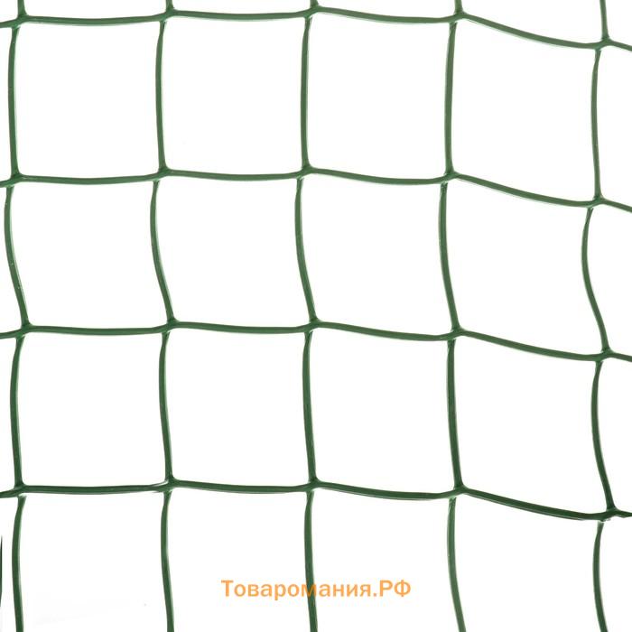 Сетка садовая, 1×20 м, ячейка квадрат 83×83 мм, пластиковая, зелёная, Greengo, в рулоне
