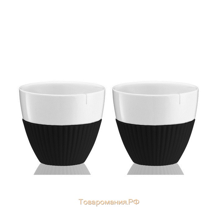 Чайный стакан VIVA Scandinavia Anytime, 300 мл, 2 шт, цвет чёрный