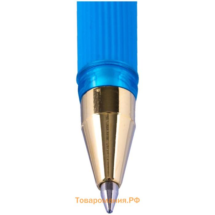 Ручка шариковая MunHwa MC Gold LE, узел 0.5 мм, чернила синие, резиновый упор, корпус микс