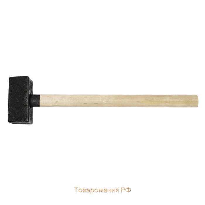 Кувалда литая ЛОМ, 4 кг, деревянная рукоятка