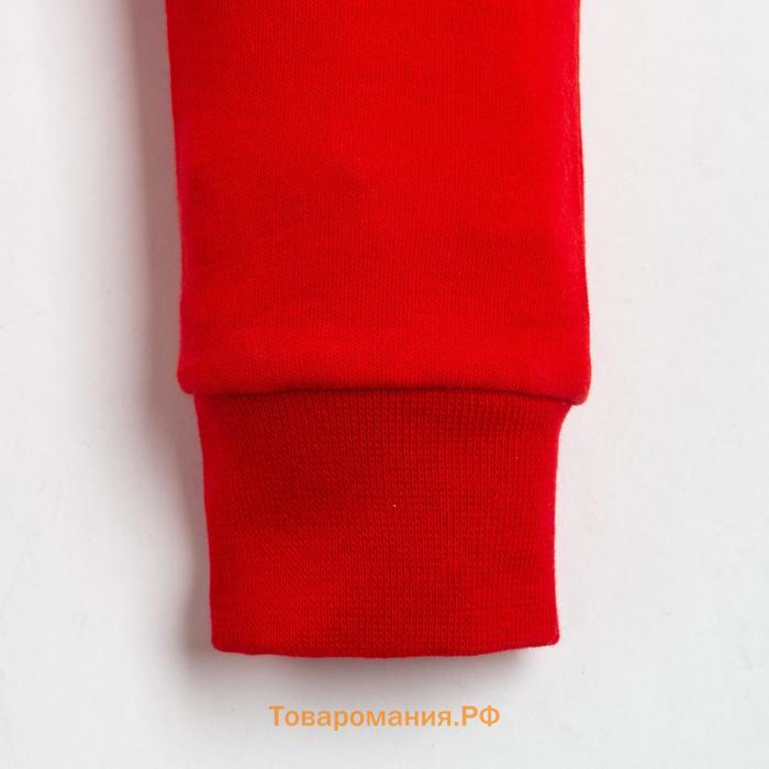 Комбинезон Крошка Я "Winter party", рост 62-68 см, красный