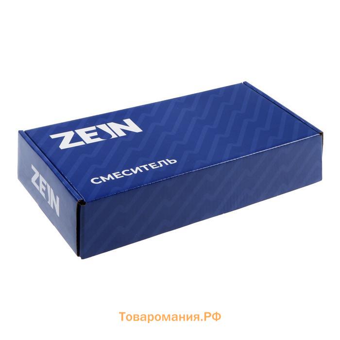 Смеситель для кухни ZEIN Z80102, двухвентильный, кран-букса латунь 1/2", без подводки, хром