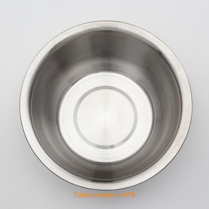 Миска «Проф», 2.3 л, 22×9 см, матовая, толщина стали 0.6 мм, нержавеющая сталь