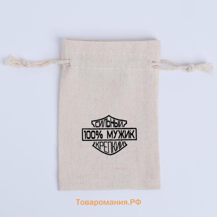 Мешочек для запарки "100% мужик", 12×8 см