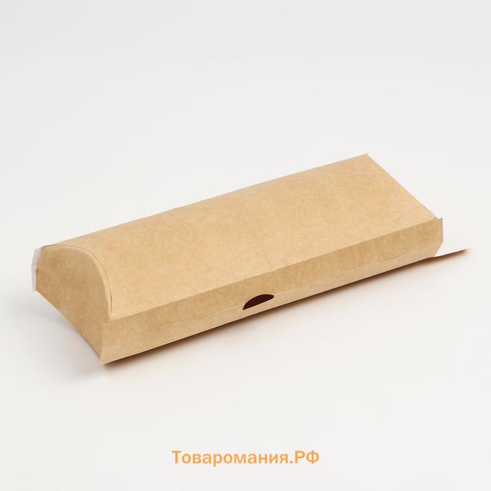 Коробка под ролл, крафт, 21×8×6 см