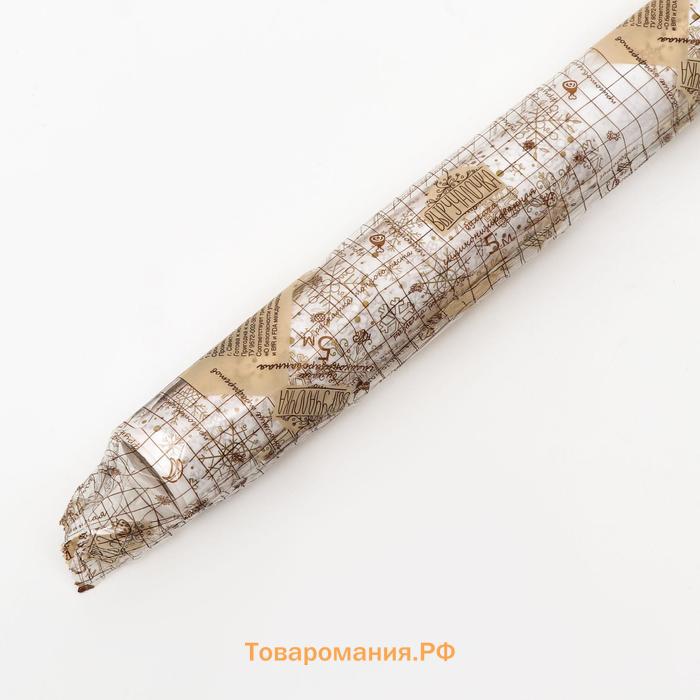 Бумага силиконизированная «Снежинки», золотые, для выпечки, 0.38×5 м