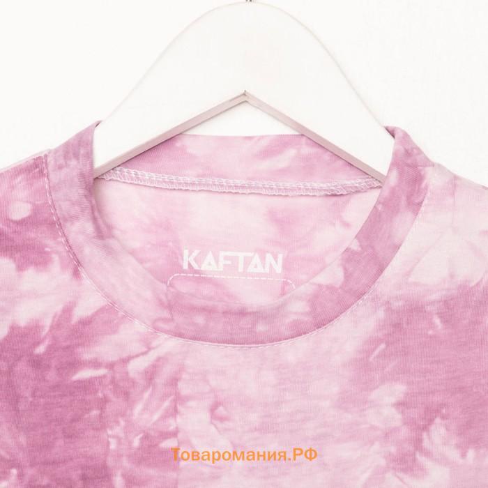 Платье детское KAFTAN "Dream" р.30 (98-104), лиловый тай-дай