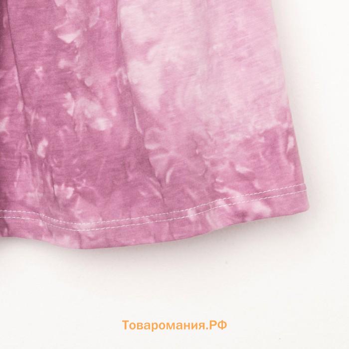 Платье детское KAFTAN "Dream" р.30 (98-104), лиловый тай-дай