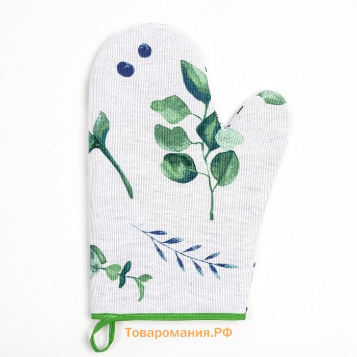 Варежка-прихватка "" Eucalyptus 20х27см,100% хлопок, рогожка 164 гр/м2