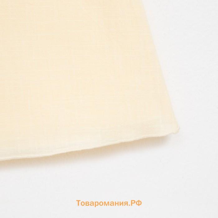 Платье для девочки MINAKU: Cotton Collection жёлтое, рост 134 см