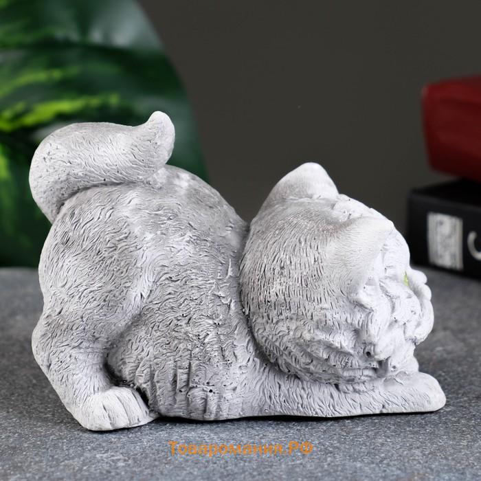 Фигурка гипс «Котёнок с бантом», 12×8×8 см