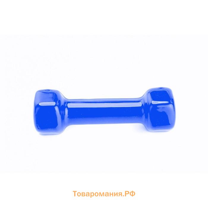 Гантель обрезиненная Bradex SF 0164, синяя, 3 кг