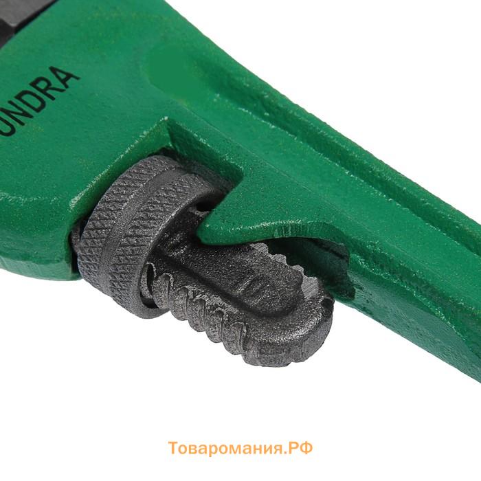 Ключ трубный ТУНДРА, тип Stillson, раскрытие до 35 мм, 250 мм