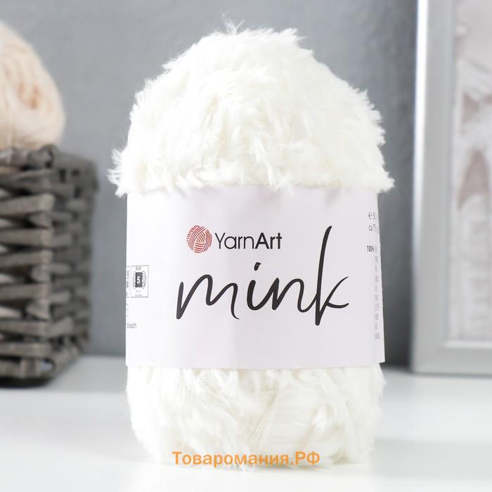 Пряжа "Mink" 100% полиамид 75м/50гр (330 белый)