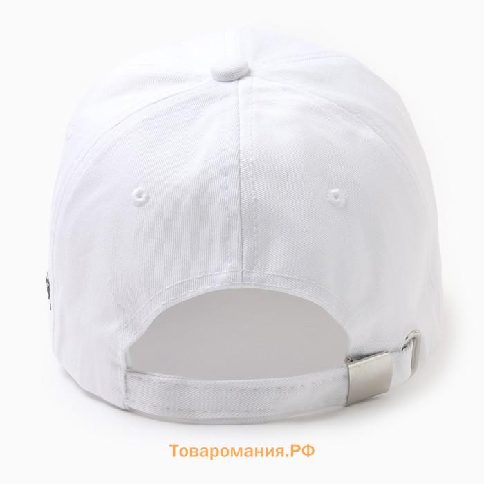 Кепка женская MINAKU "Ромашка", цвет белый, р-р 54-56