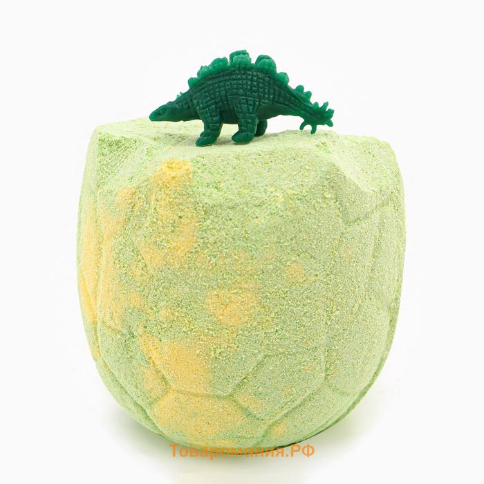 Бомбочка для ванны "Яйцо дракона" зелёная, с игрушкой, 140 г