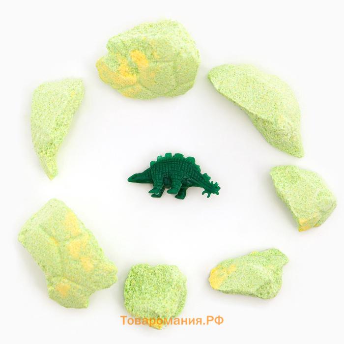 Бомбочка для ванны "Яйцо дракона" зелёная, с игрушкой, 140 г