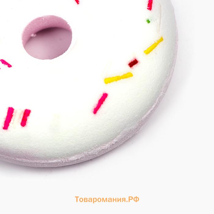 Бомбочка для ванны "Пончик" розовая, 100 г