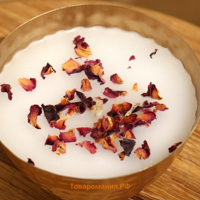Ароматическая свеча в чаше, 200 г, парафин, rose