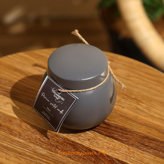 Свеча ароматическая в баночке, 150 г, парафин, mint