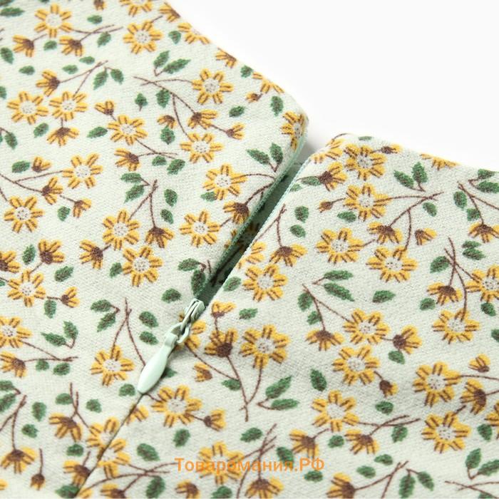 Платье для девочки MINAKU: Cotton collection, цвет фисташковый, рост 92 см