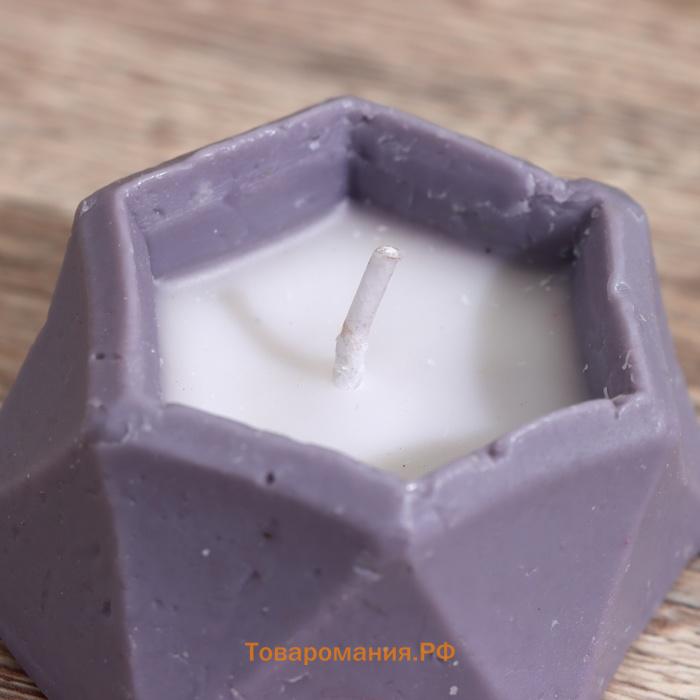 Свеча шестиугольная, 6×6×3 см, соевый воск