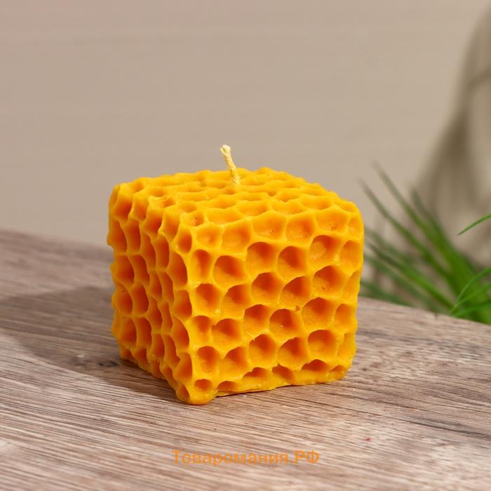 Свеча «Соты», 5×5×5 см, соевый воск, МИКС