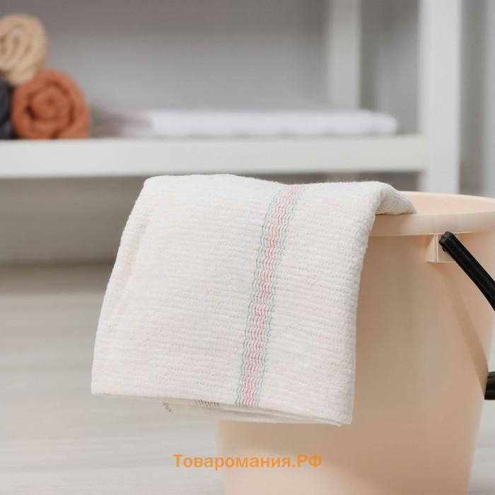 Тряпка для мытья пола , вискоза-ХПП, с оверлоком, 75×100 см, плотность 220 г/м, белая