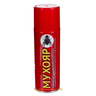 Аэрозоль Инсектицид «Мухояр» от мух, тараканов, клопов, блох, муравьев 180 мл