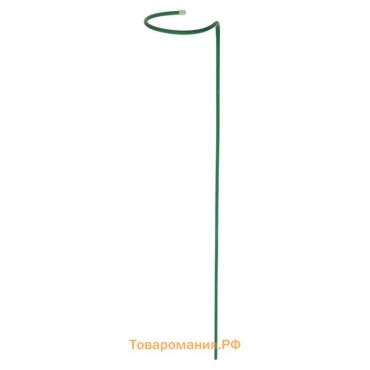 Кустодержатель для цветов, d=20 см, h=120 см, ножка d=1 см, металл, зелёный