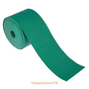 Лента бордюрная, 10 см×10 м, толщина 1.2 мм, пластиковая, зелёная, Greengo