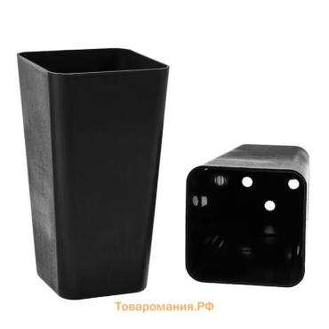 Горшок для рассады, 600 мл, d=8 см, h=15 см, пластик, МИКС, Greengo