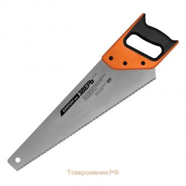 Ножовка "Кратон" HOBBY 2 03 01 015, 500 мм, шаг 5 мм, 2-гранные закаленные ТВЧ зубья