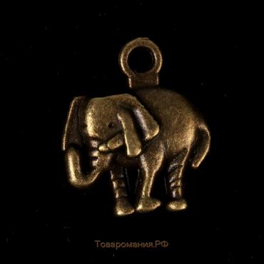 Декор для творчества металл "Слон" бронза 1,3х1,2 см