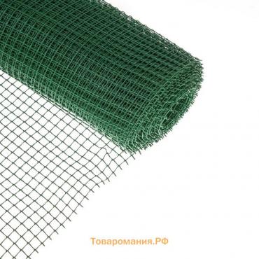 Сетка садовая, 1×10 м, ячейка ромб 15×15 мм, пластиковая, зелёная, Greengo, в рулоне