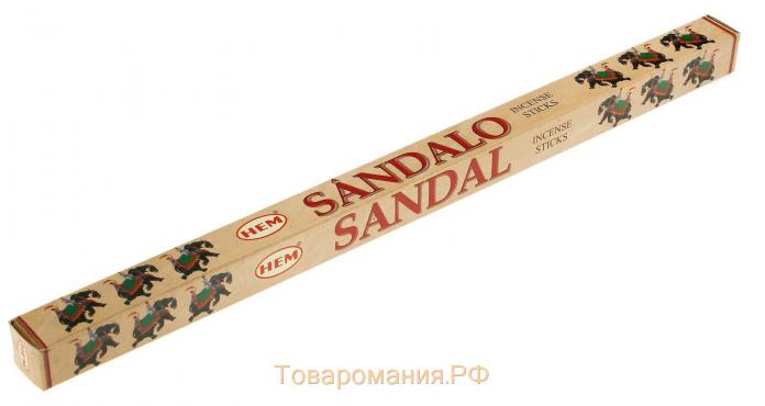 Благовония HEM "Sandal. Сандал", 8 палочек в упаковке, четырёхгранник