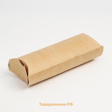 Коробка под ролл, крафт, 21×8×6 см