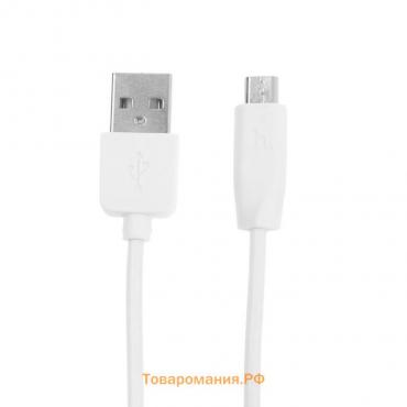 Кабель Hoco X1, microUSB - USB, 2.4 А, 2 м, белый