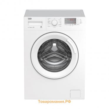 Стиральная машина Beko WRE6512BWW, класс А, 1000 об/мин, до 6 кг, белая